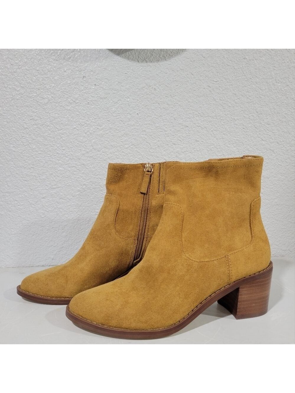 J. Crew Factory Sueded Booties in Golden Brandy New Sz 7